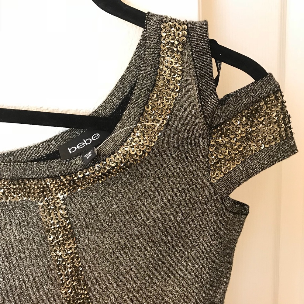 ❌SOLD❌ Bebe one shoulder mini skirt new with tag